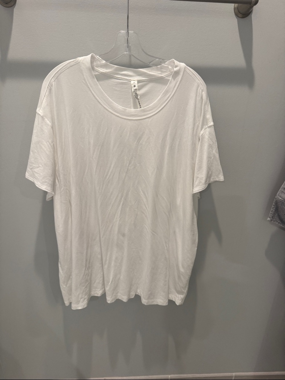 lululemon athletica White T-Shirt with Brand Tag